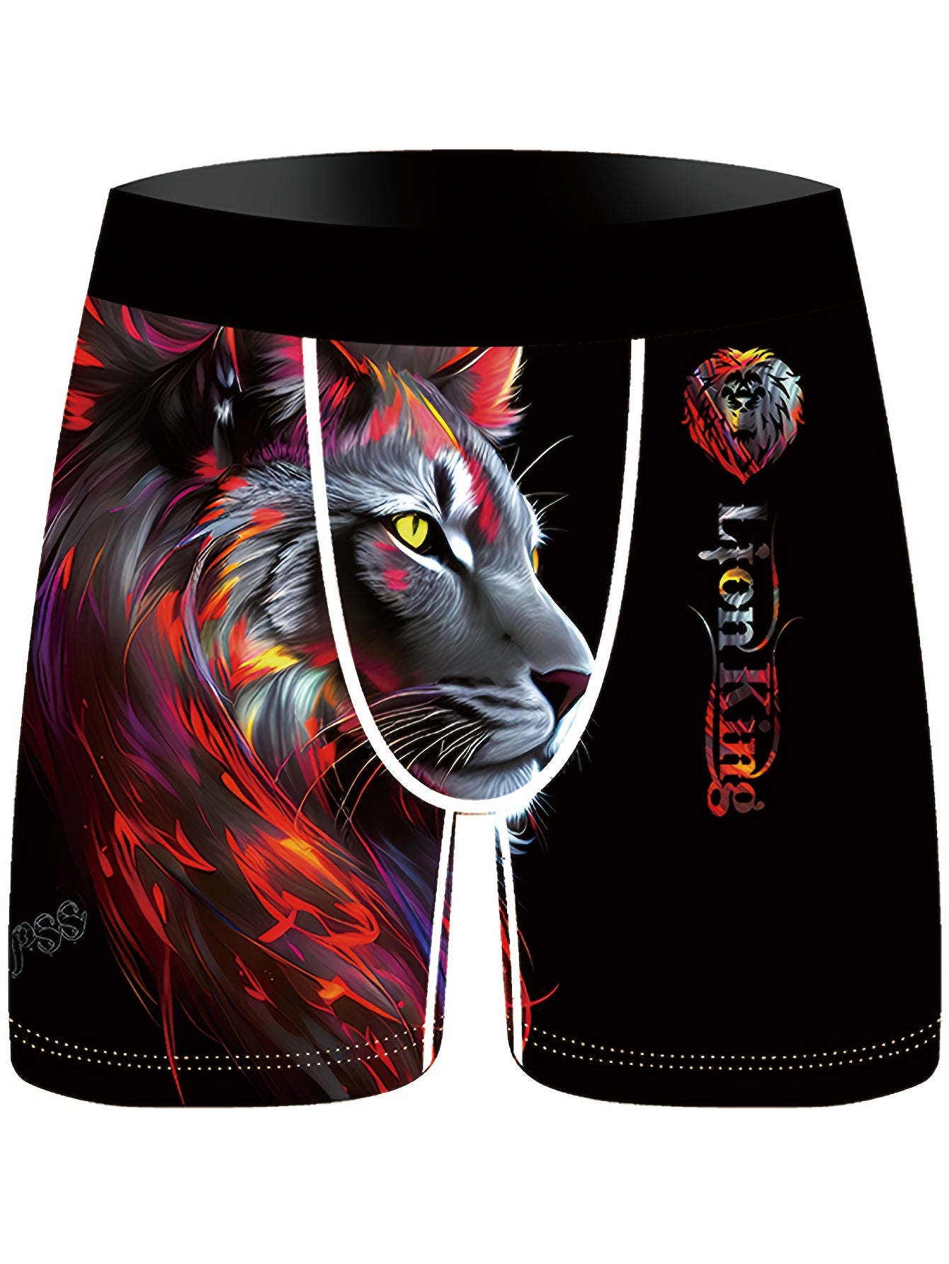 Lot de 3 boxers en fibre Ice Sliky pour homme – Imprimé lion
