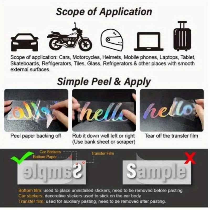 Universal 6-Stripes Fashion Car Sticker Parallel Lines Car Decals for SHELBY Mustang GT350 GT500 for