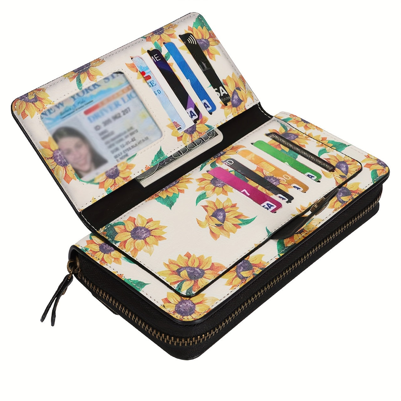Sac à main en cuir PU à motif floral avec fermeture éclair - Topdecheztop.fr