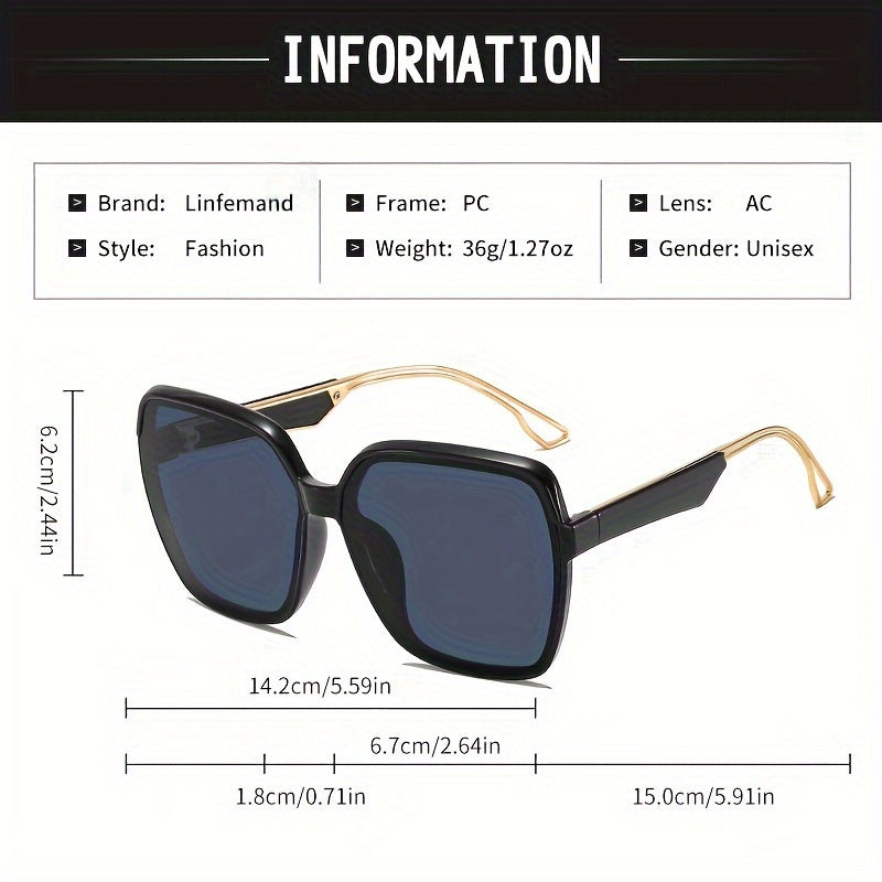 Lunettes polygonales surdimensionnées tendance pour femmes