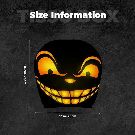 Lot de 2 housses d'appuie-tête lumineuses Chat du Cheshire, style fantaisie