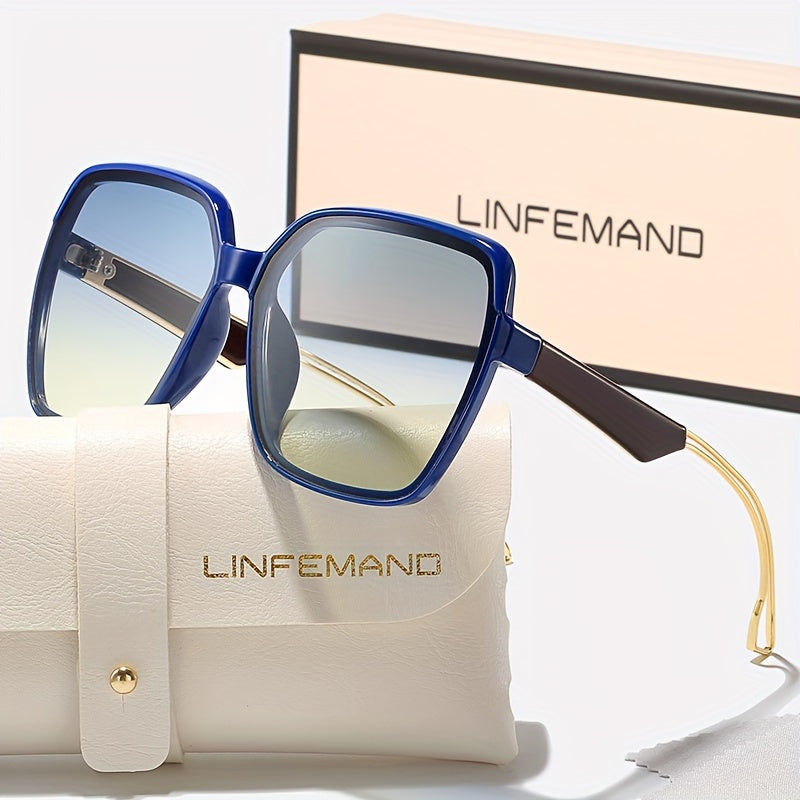 Lunettes polygonales surdimensionnées tendance pour femmes