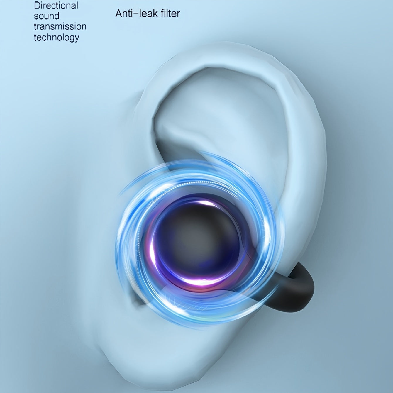 Casque de musique sans fil, contrôle tactile, clip-on, adapté au sport