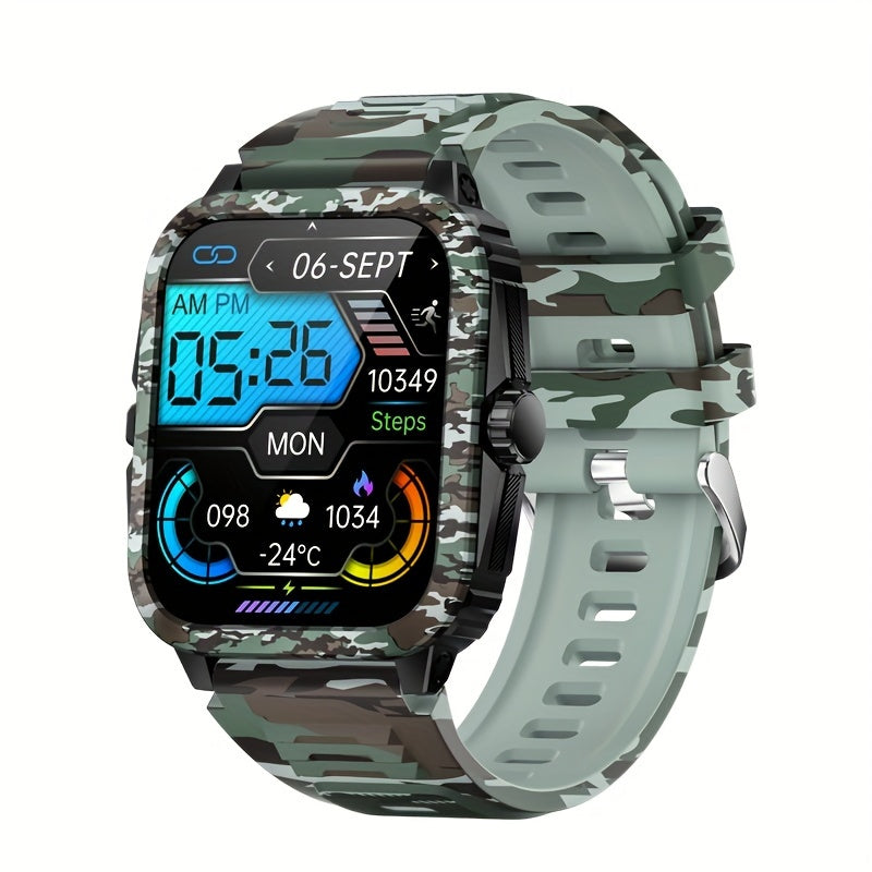 Montre connectée style camouflage JELLOO avec enregistrement d'exercice - Topdecheztop.fr