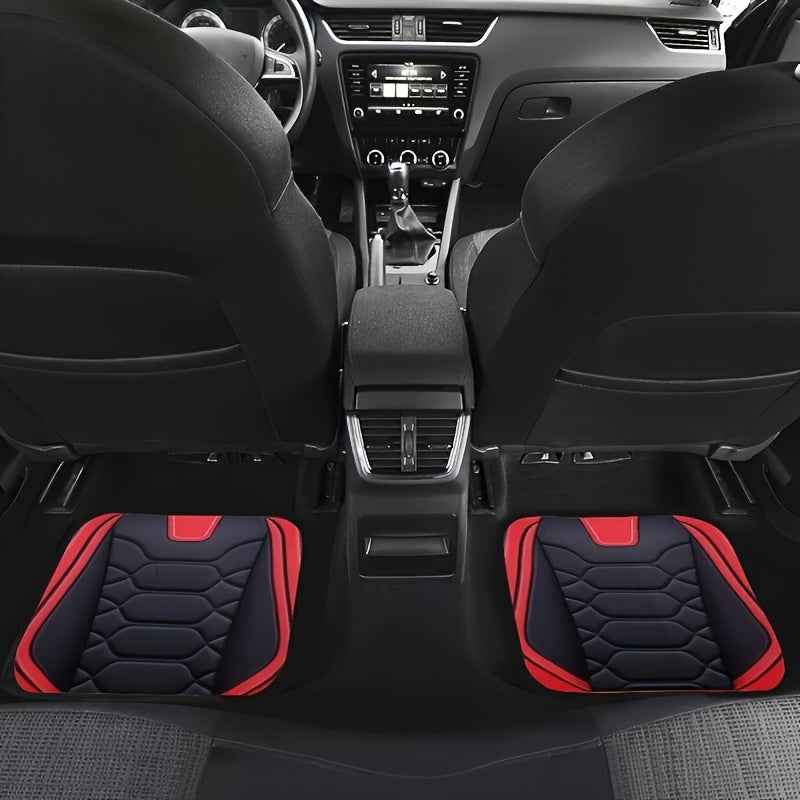 2D Flat Printing | 2Dflat 4pcs Universal Size Polyester Car Floor Set, New Muscle Print, Non-3D, Non-Slip, with Universal Driving Position, Suitable for All Occasions