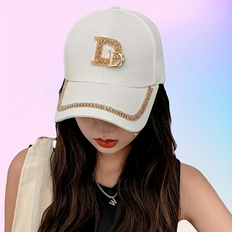 Casquette de baseball avec strass, 100 % polyester - Topdecheztop.fr