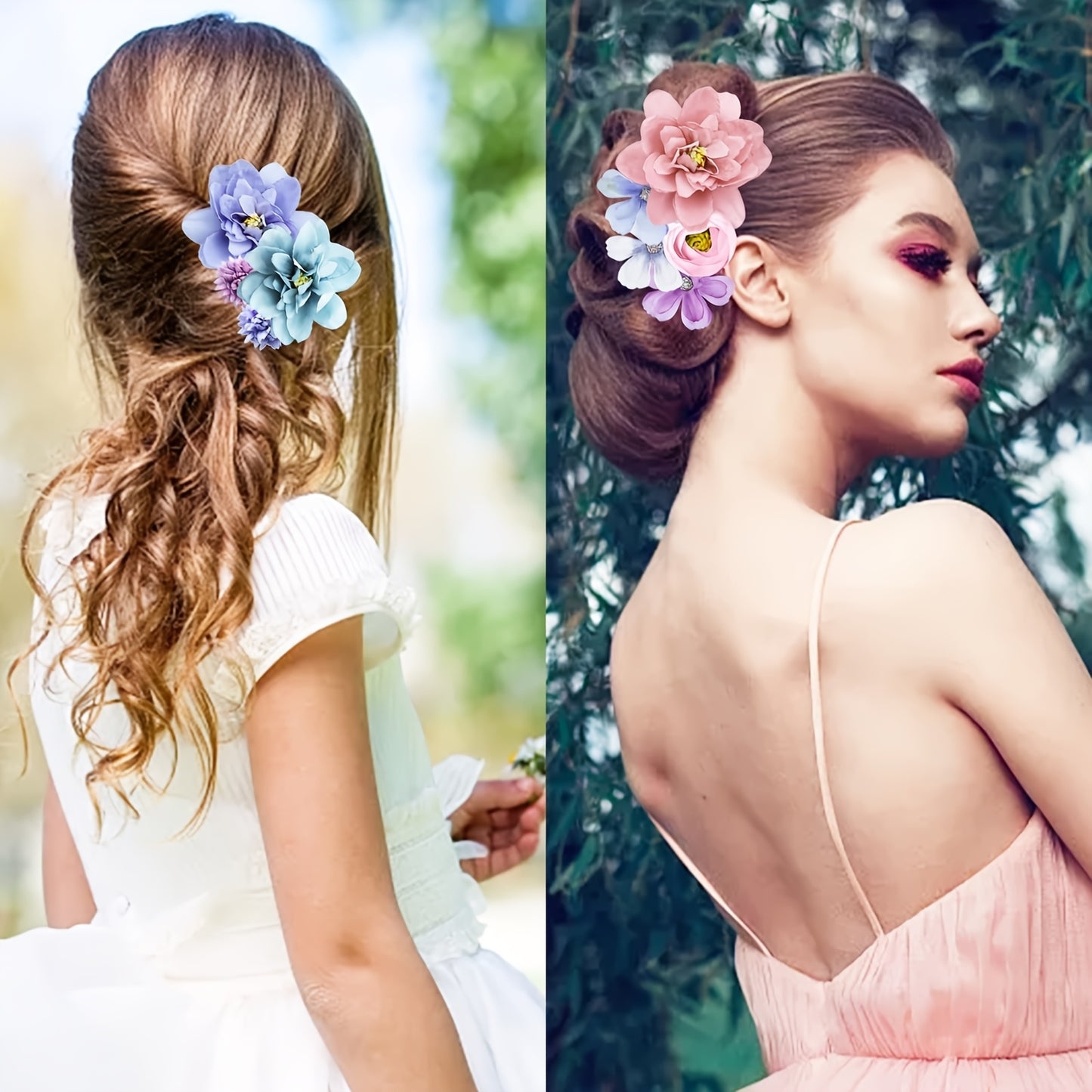 21 pinces à cheveux bohèmes - Accessoires pour cheveux hawaïens - Topdecheztop.fr