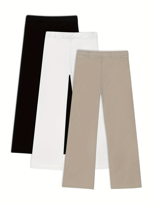 Pantalons décontractés amples de couleur unie à la mode pour hommes - Topdecheztop.fr