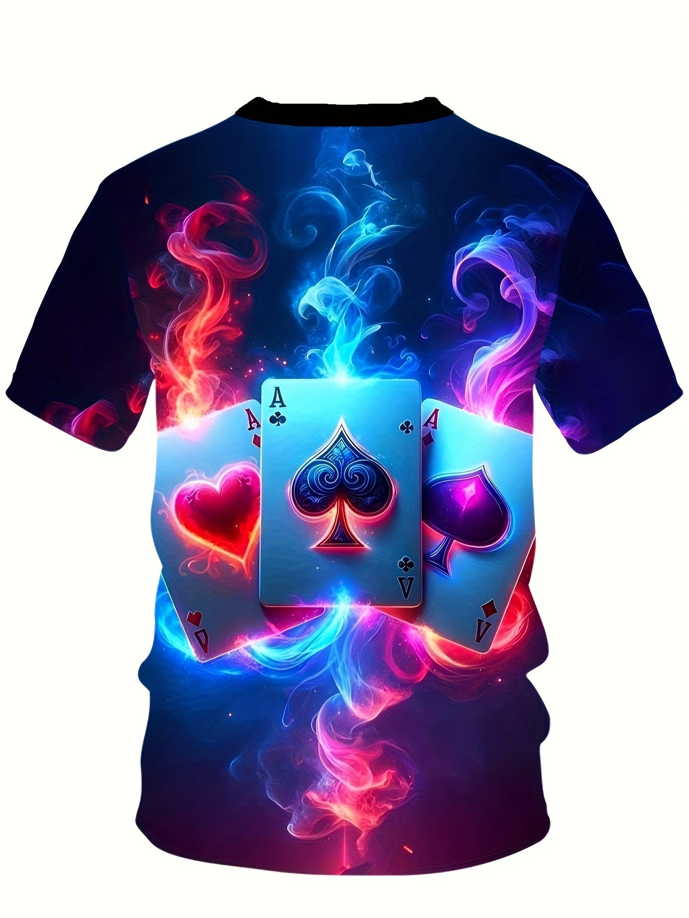 T-shirt homme imprimé carte à jouer