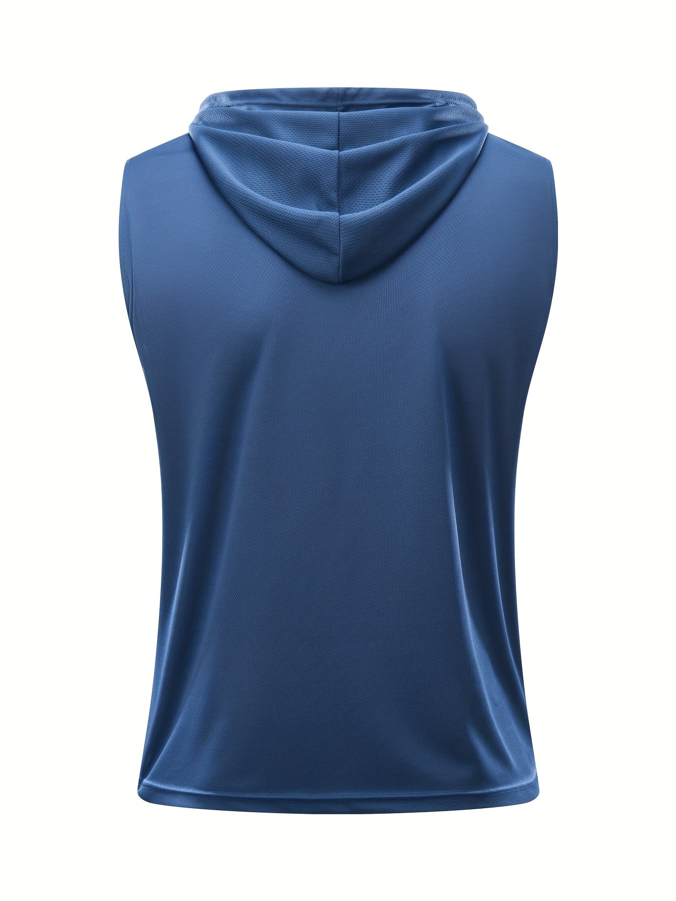2pcs Men's Casual Sportswear Set, Drawstring Hooded Vest and Soft Comfortable Outdoor Pants, Polyester Knit Fabric - Cool, Breathable, Quick-Dry, Soft & Cozy Multifunctional Gym Wear for Daily Workouts, Running, Cycling, Fish - Topdecheztop.fr