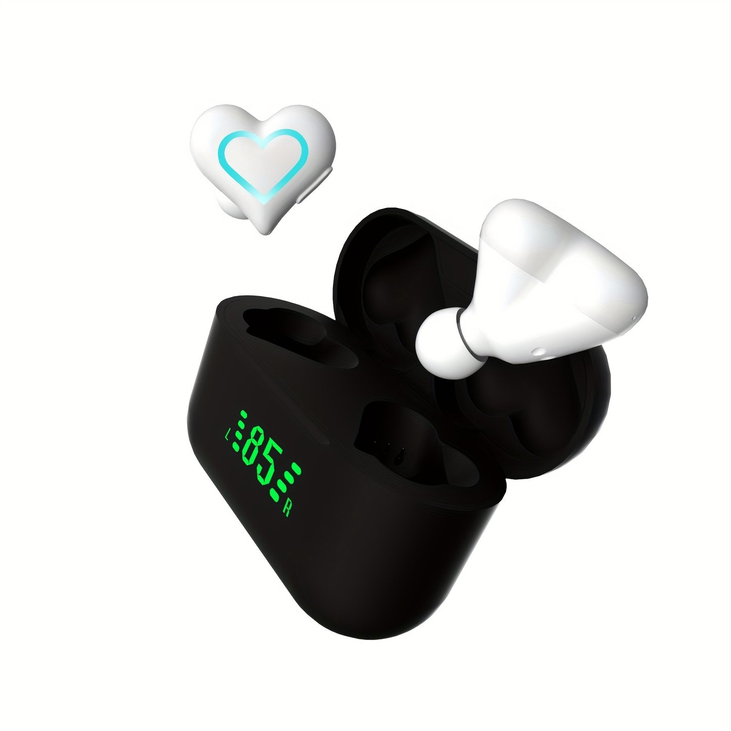 Ecouteurs sans fil TWS en forme de cœur