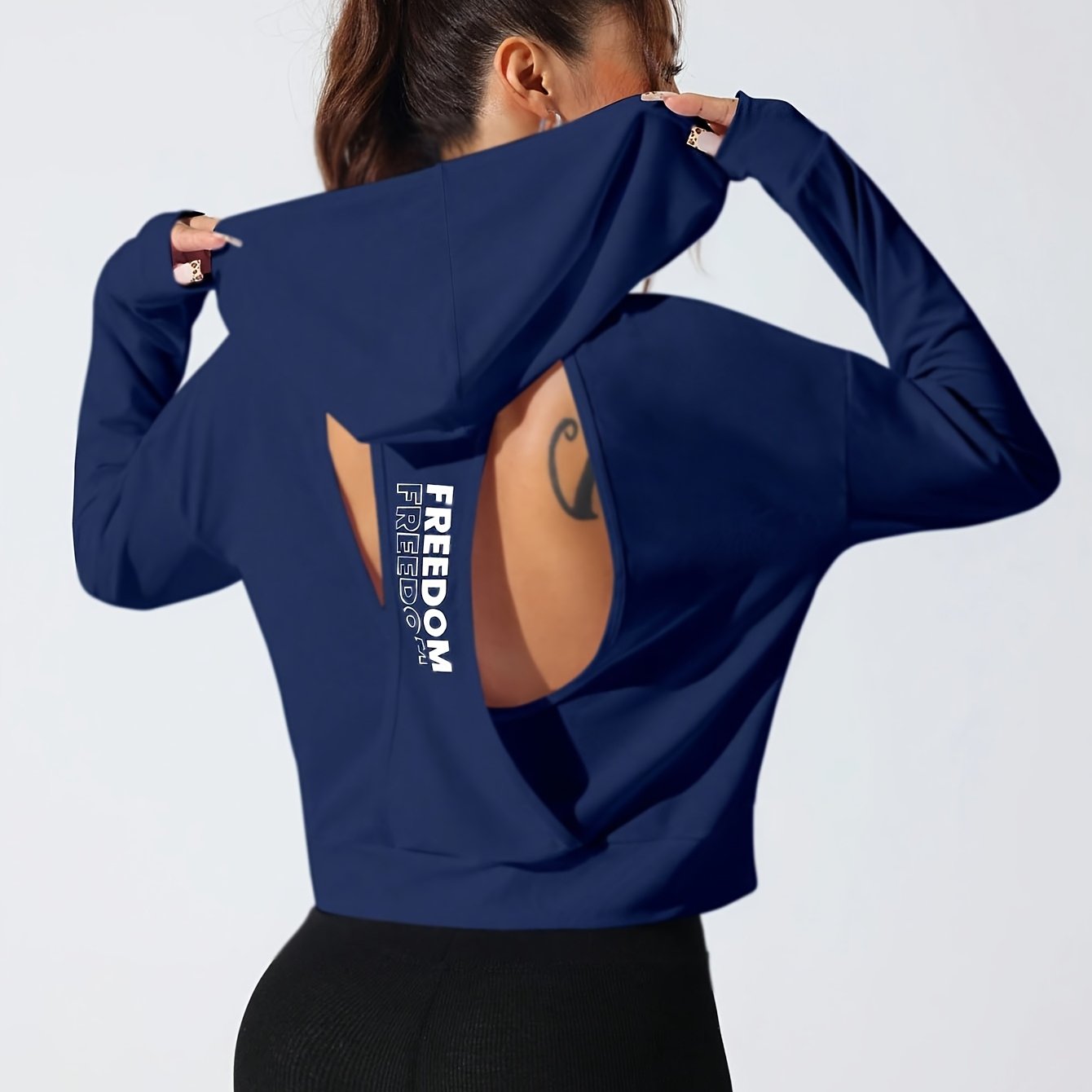 Sweat à capuche à manches longues pour femme - Topdecheztop.fr
