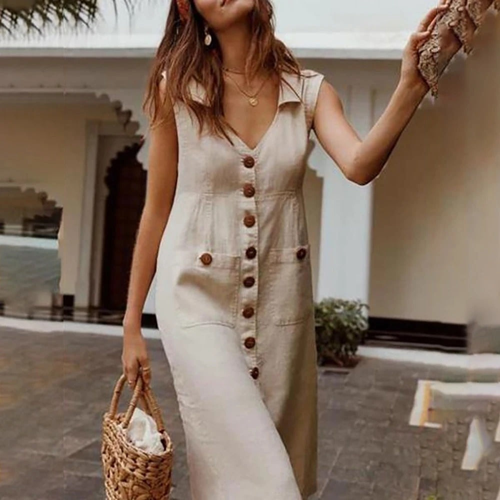 Robe à simple boutonnage - Topdecheztop.fr