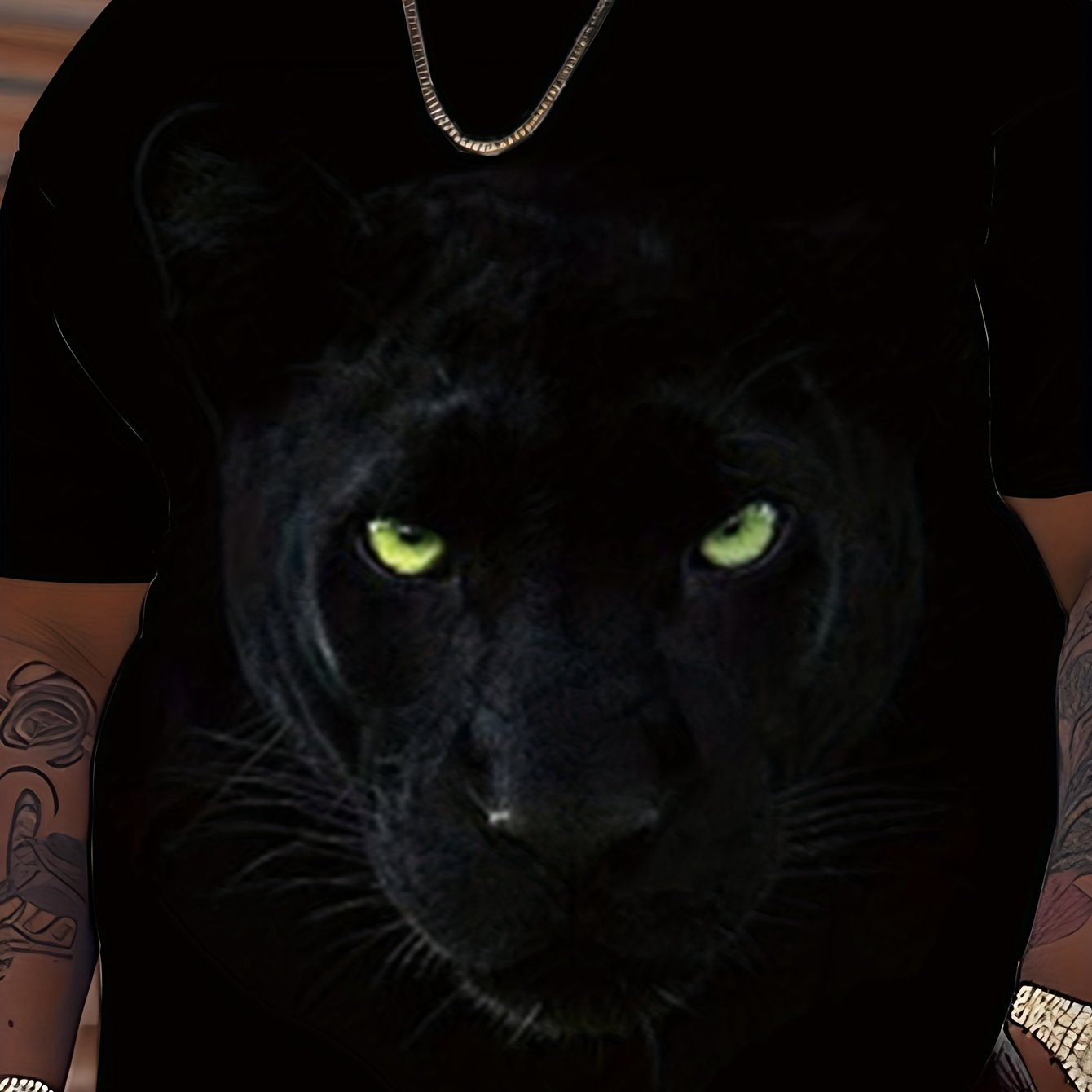 T-shirt homme grande taille à imprimé animal 3D