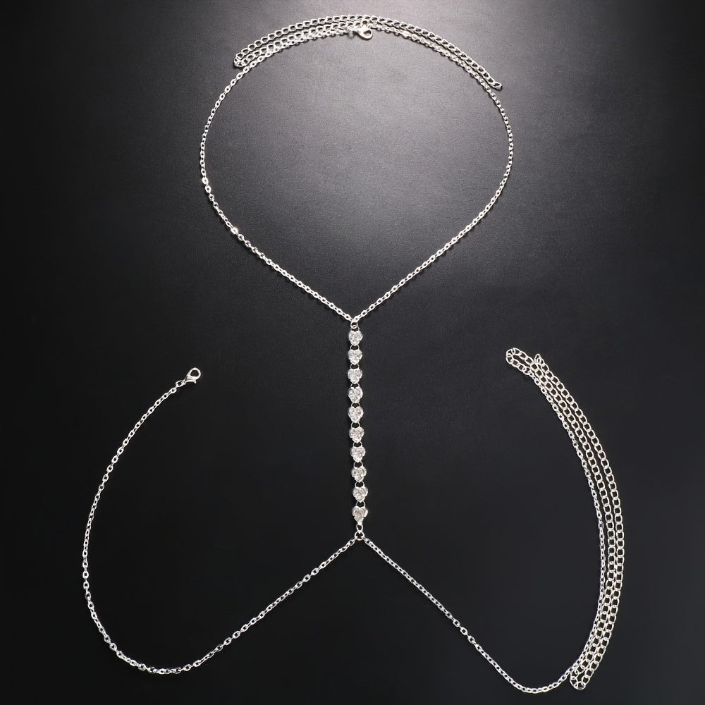 Chaîne en strass pour femme