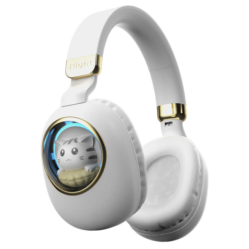 Casque sans fil brillant et mignon