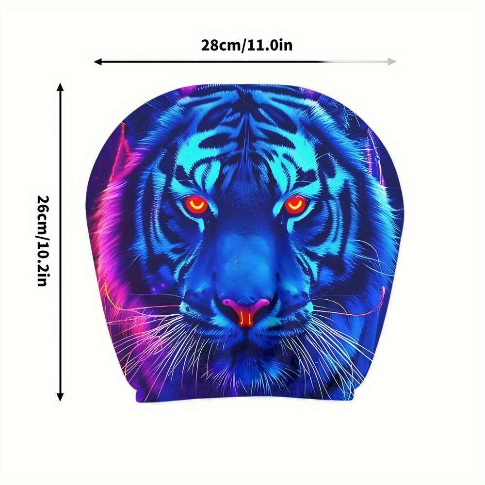 Lot de 2 housses d'appuie-tête de voiture à motif néon bleu