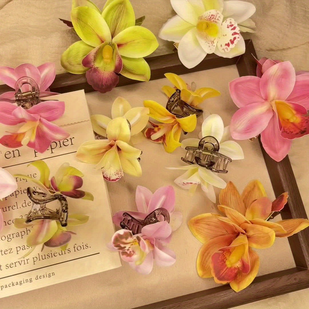 Barrette à cheveux en tissu style bohème avec fleur - Topdecheztop.fr