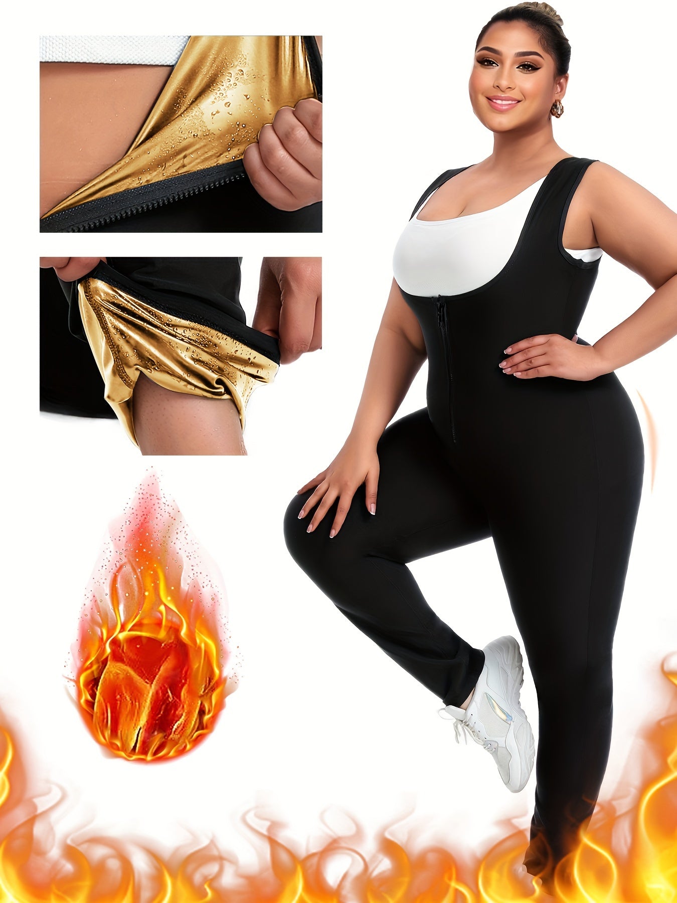 Combinaison d'entraînement convertible 2 en 1 pour femme - Topdecheztop.fr