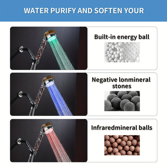 Ensemble de douche  avec lumière LED - Topdecheztop.fr