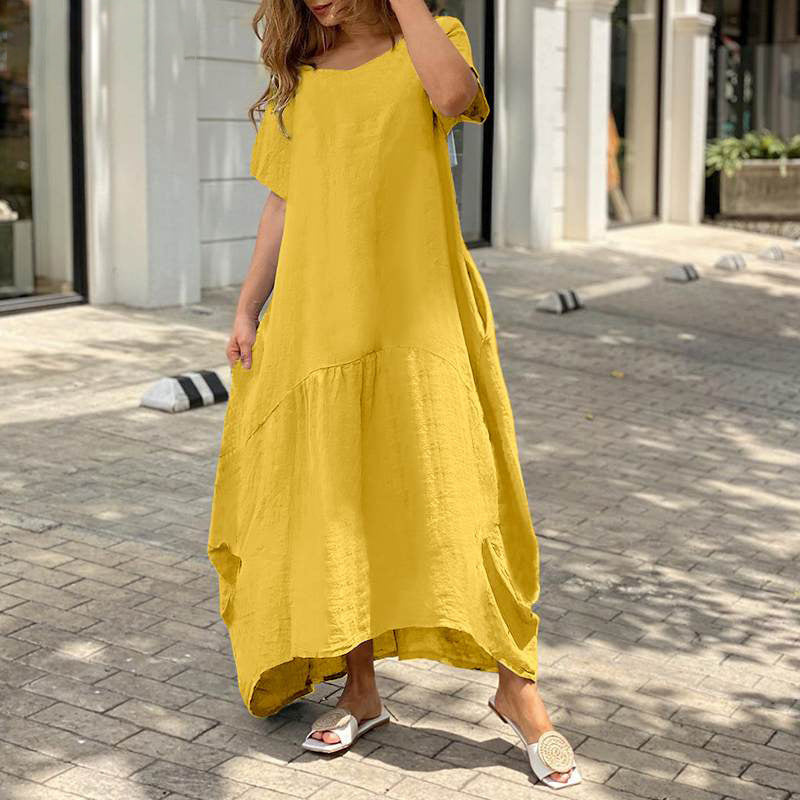Robe tendance grande taille en coton - Topdecheztop.fr