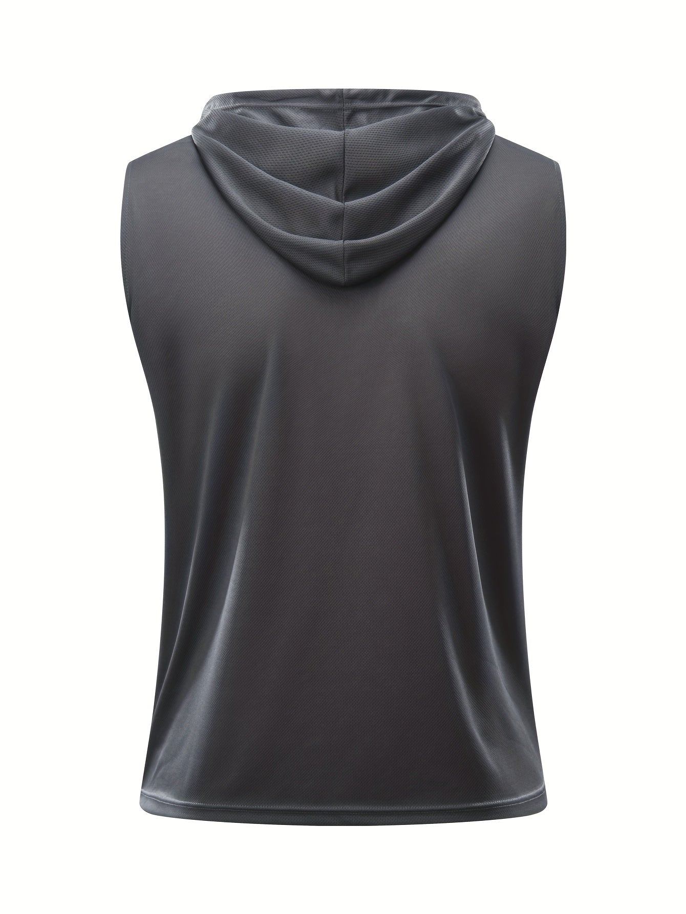2pcs Men's Casual Sportswear Set, Drawstring Hooded Vest and Soft Comfortable Outdoor Pants, Polyester Knit Fabric - Cool, Breathable, Quick-Dry, Soft & Cozy Multifunctional Gym Wear for Daily Workouts, Running, Cycling, Fish - Topdecheztop.fr