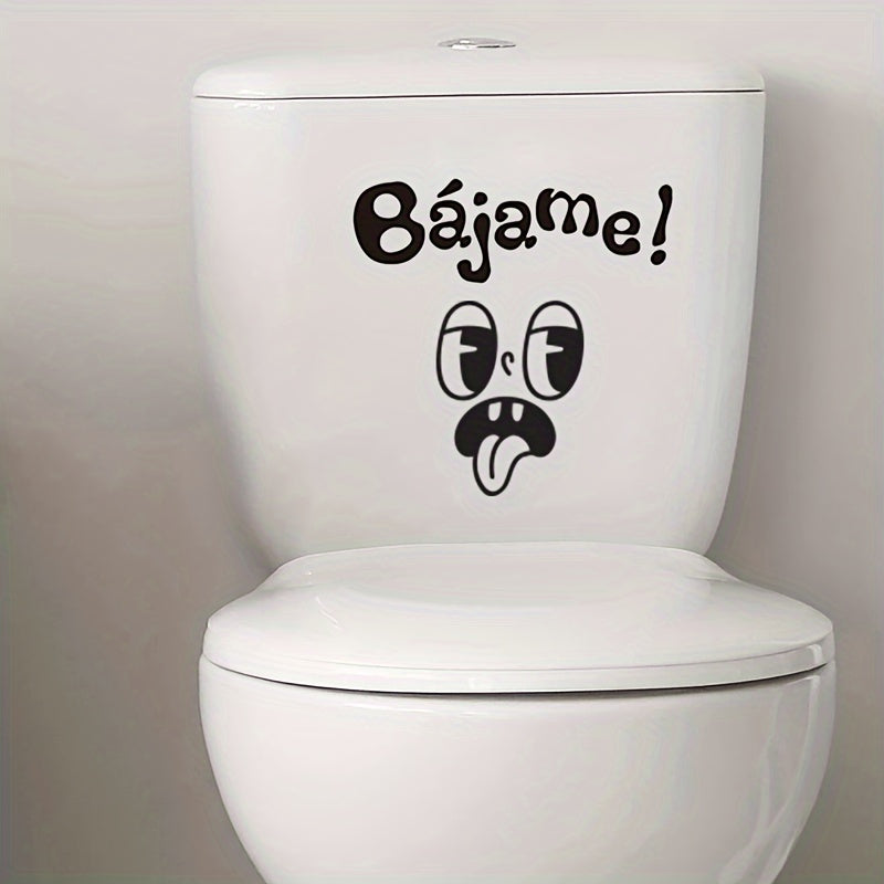 1 autocollant pour abattant de toilettes, motif humoristique - Topdecheztop.fr