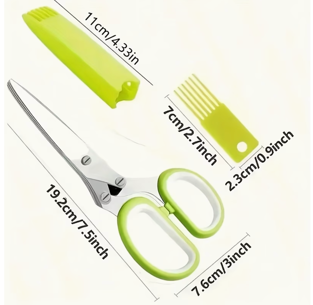 Ciseaux de Cuisine Acier Inoxydable 410 - Poignee Ergonomique Multifonctions