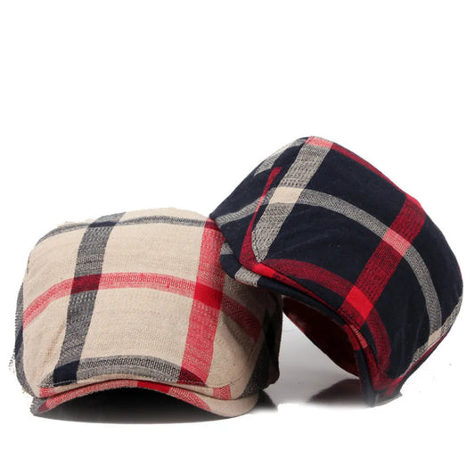 Englad Style Plaid bérets casquettes décontracté - Topdecheztop.fr