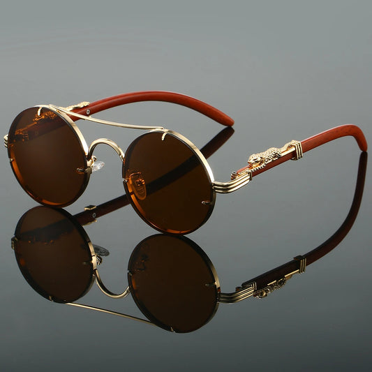 Lunettes de soleil rondes vintage - Topdecheztop.fr
