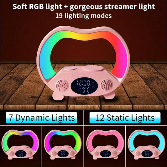 Un haut-parleur de veilleuse LED à chargement sans fil - Topdecheztop.fr