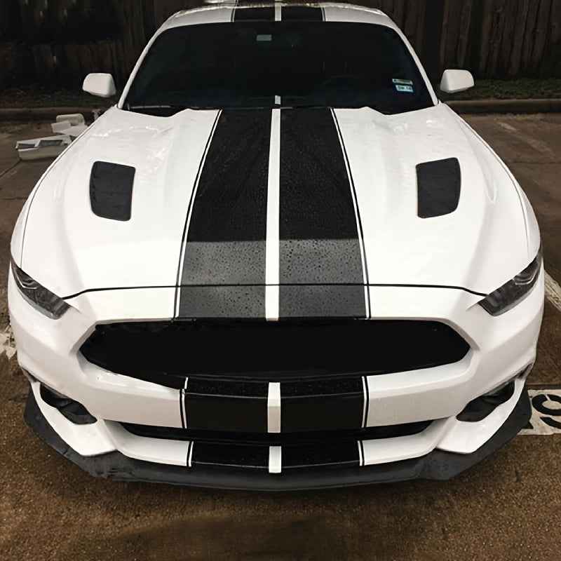 Universal 6-Stripes Fashion Car Sticker Parallel Lines Car Decals for SHELBY Mustang GT350 GT500 for