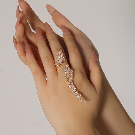 Bague élégante ajustable ouverte pour femme, 1 pièce