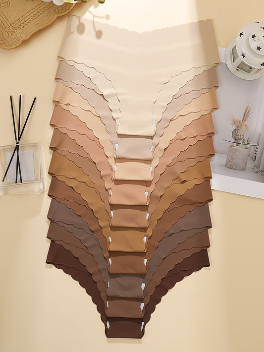 Lot de 10 culottes pour femmes, confortables et douces pour la peau