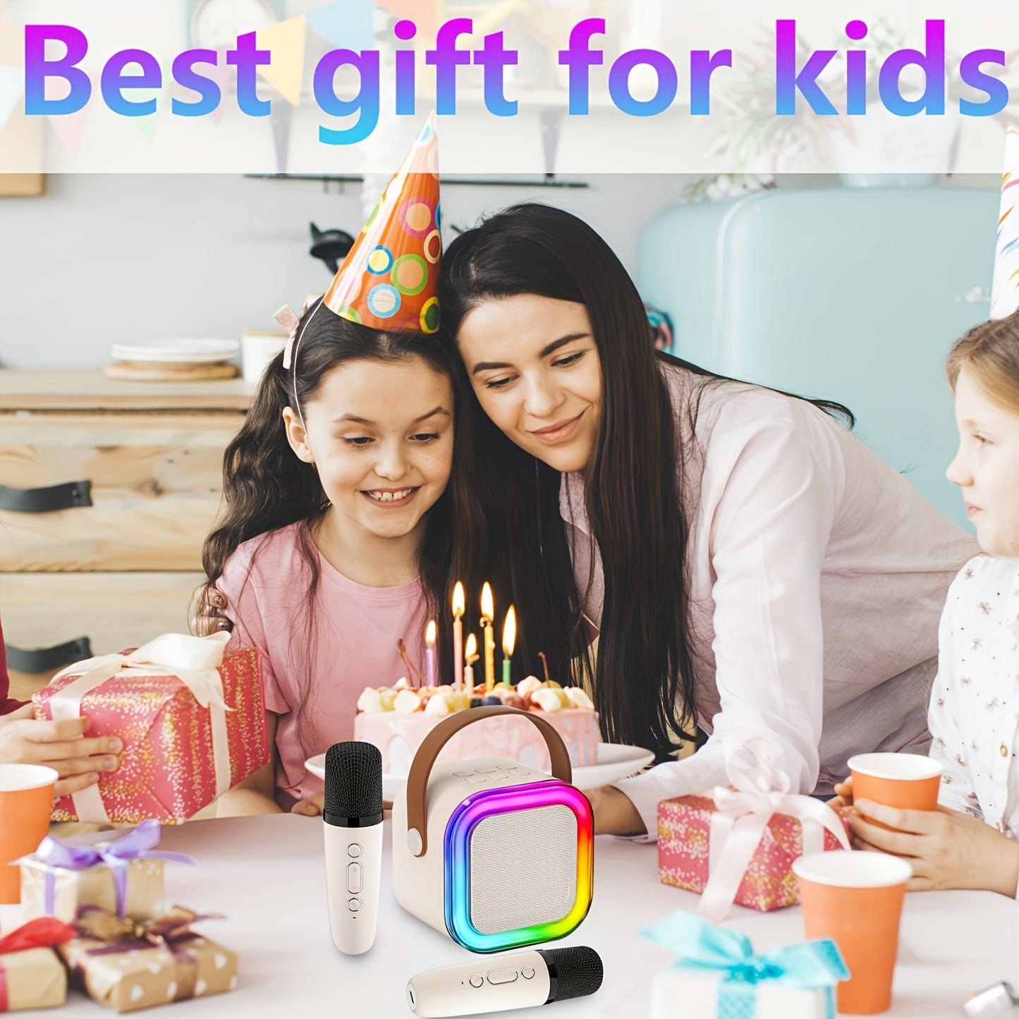 Machine de karaoké pour enfants et adultes, mini microphone portable