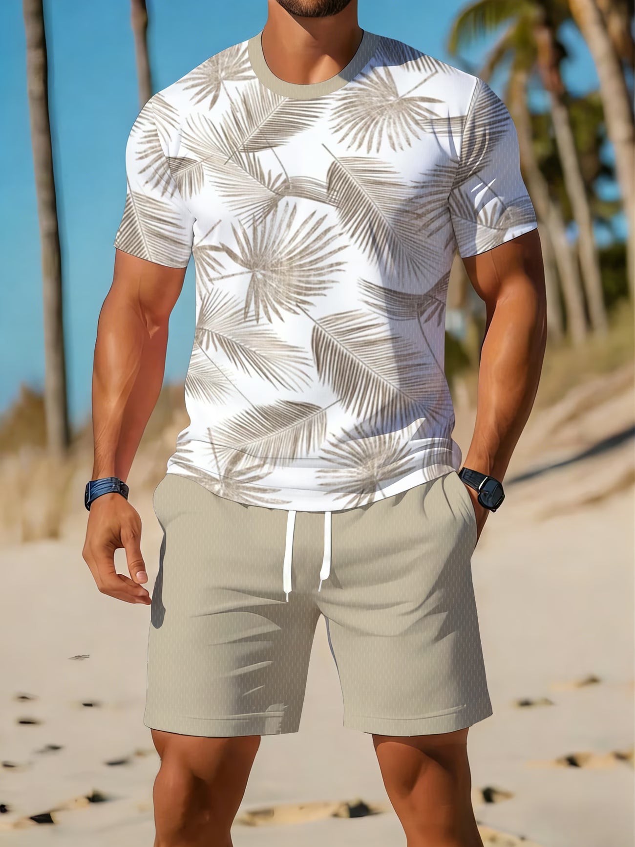 Ensemble de vêtements de sport décontractés pour homme, ensemble