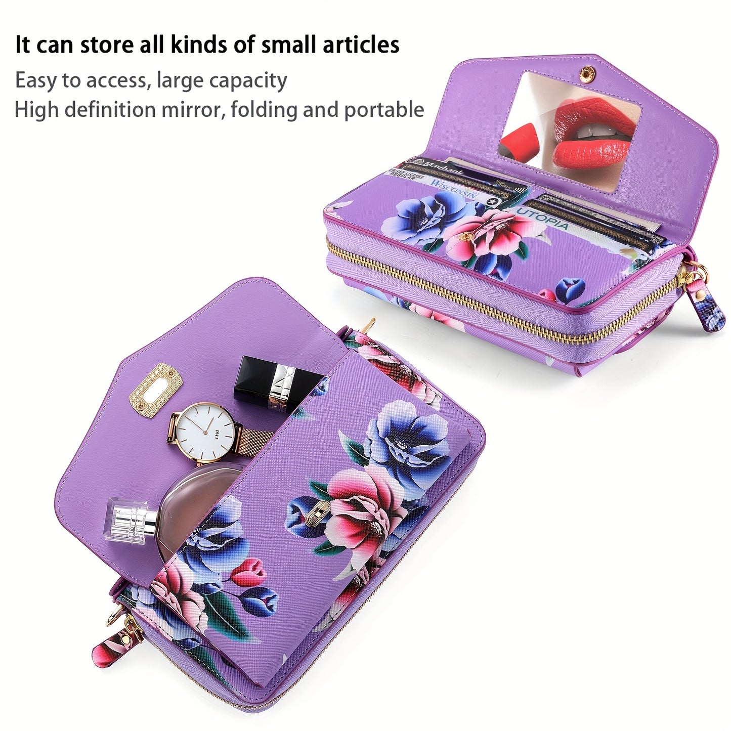 Étui pour téléphone portable à motif floral, UNIVERSELLE - Topdecheztop.fr