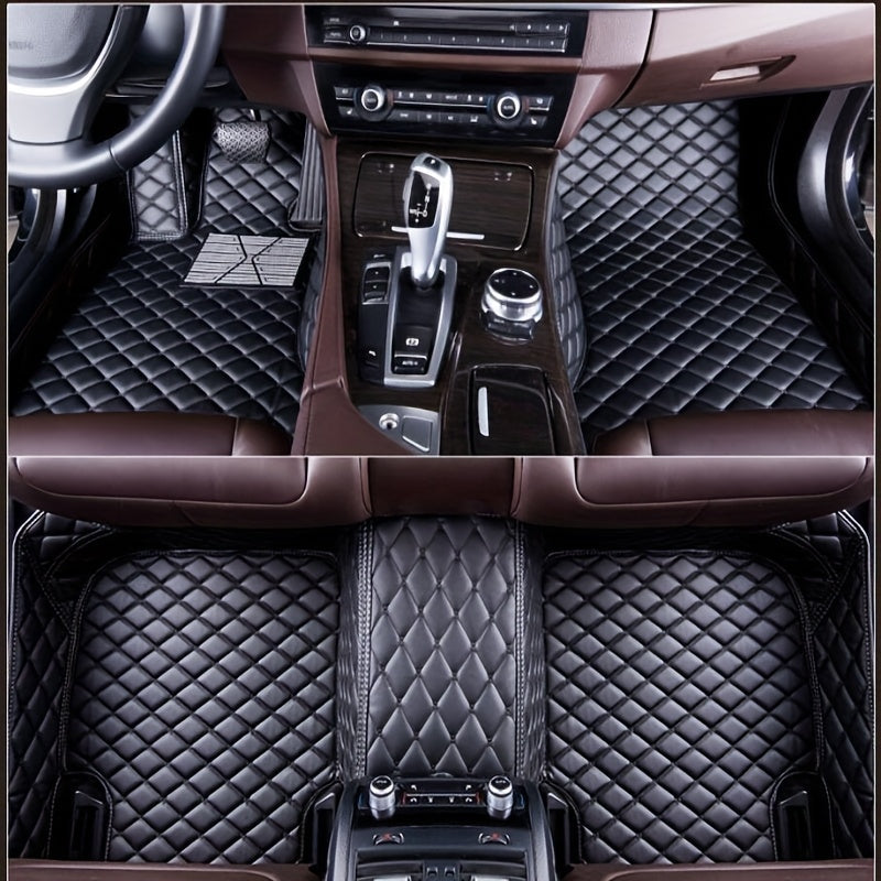 Lot de 5 tapis de sol de luxe pour voiture, universels