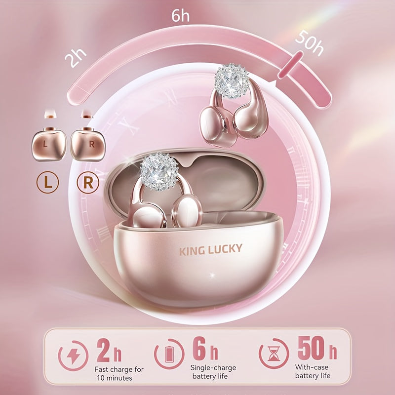 Écouteurs à clip Kinglucky, écouteurs ouverts sans fil, boucles d'oreilles