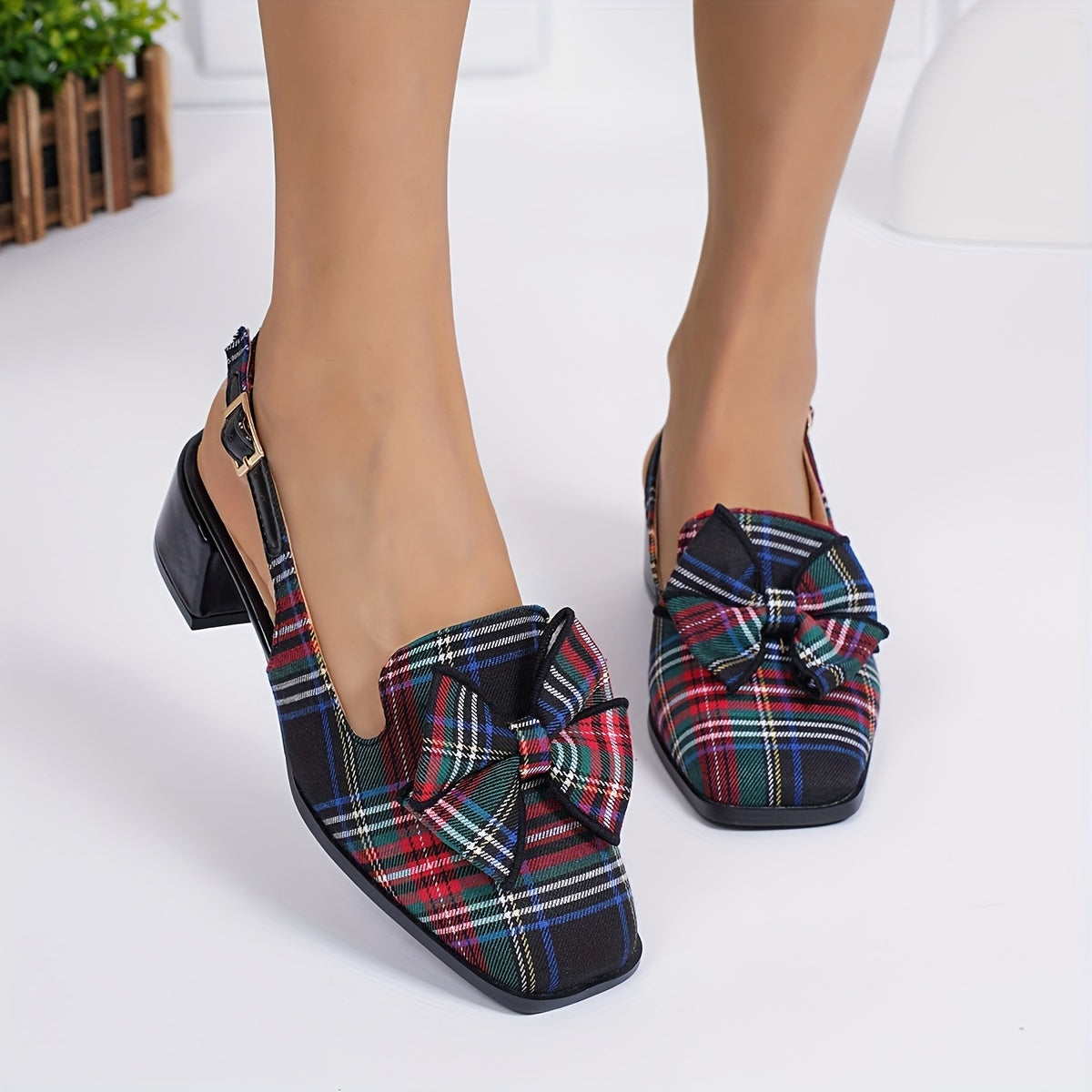 Chaussures à carreaux pour femmes - Topdecheztop.fr