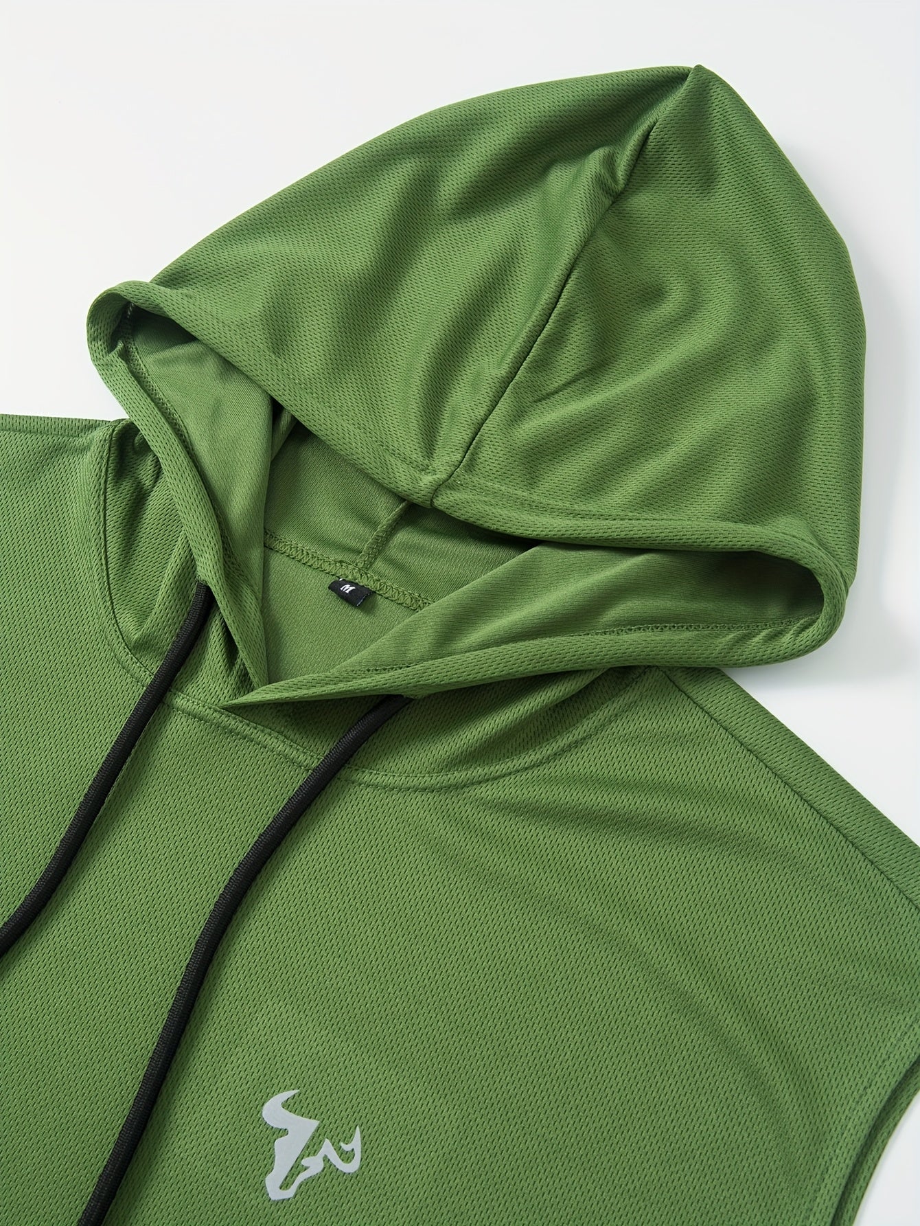 2pcs Men's Casual Sportswear Set, Drawstring Hooded Vest and Soft Comfortable Outdoor Pants, Polyester Knit Fabric - Cool, Breathable, Quick-Dry, Soft & Cozy Multifunctional Gym Wear for Daily Workouts, Running, Cycling, Fish - Topdecheztop.fr
