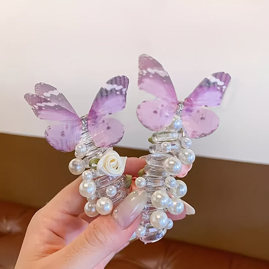 Lot de 2 bandeaux papillon en maille AYLHFO pour filles