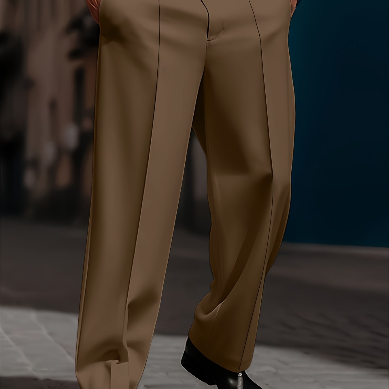 Pantalon homme ample décontracté coupe droite simple confortable - Topdecheztop.fr