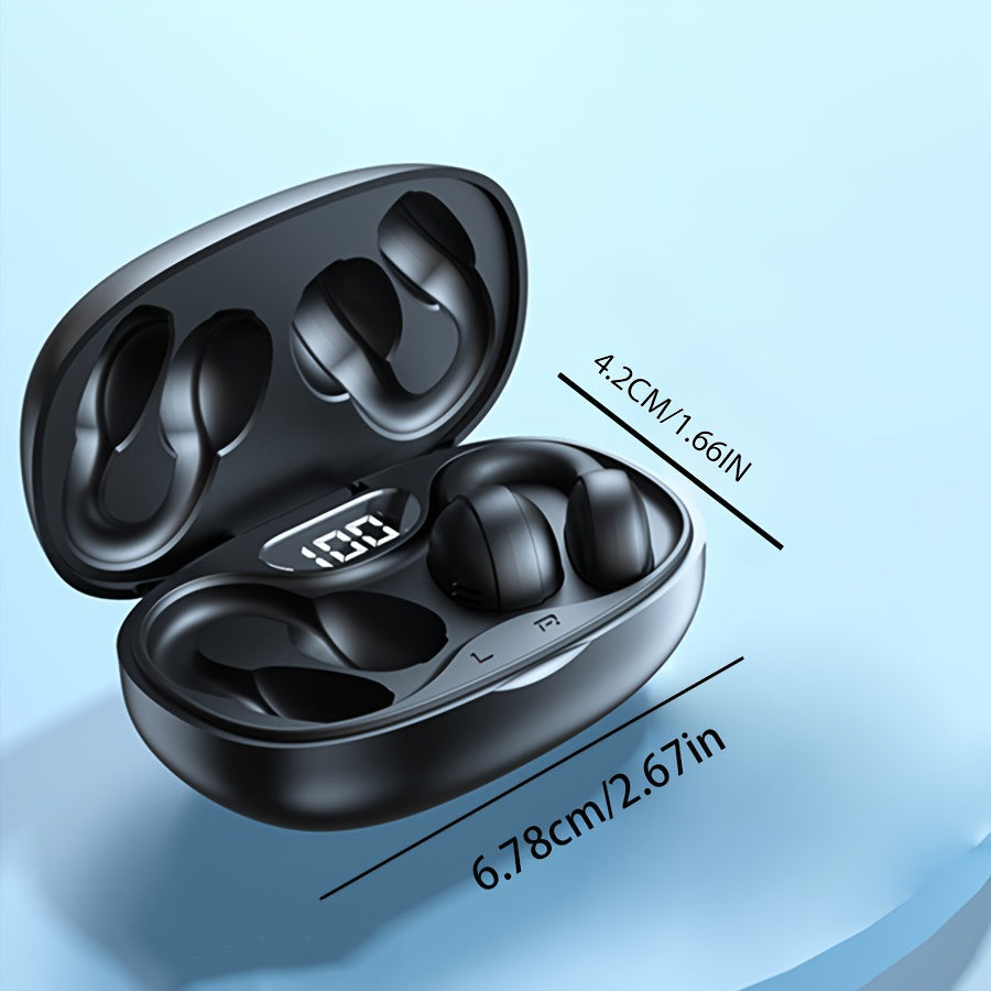 Casque de musique sans fil, contrôle tactile, clip-on, adapté au sport