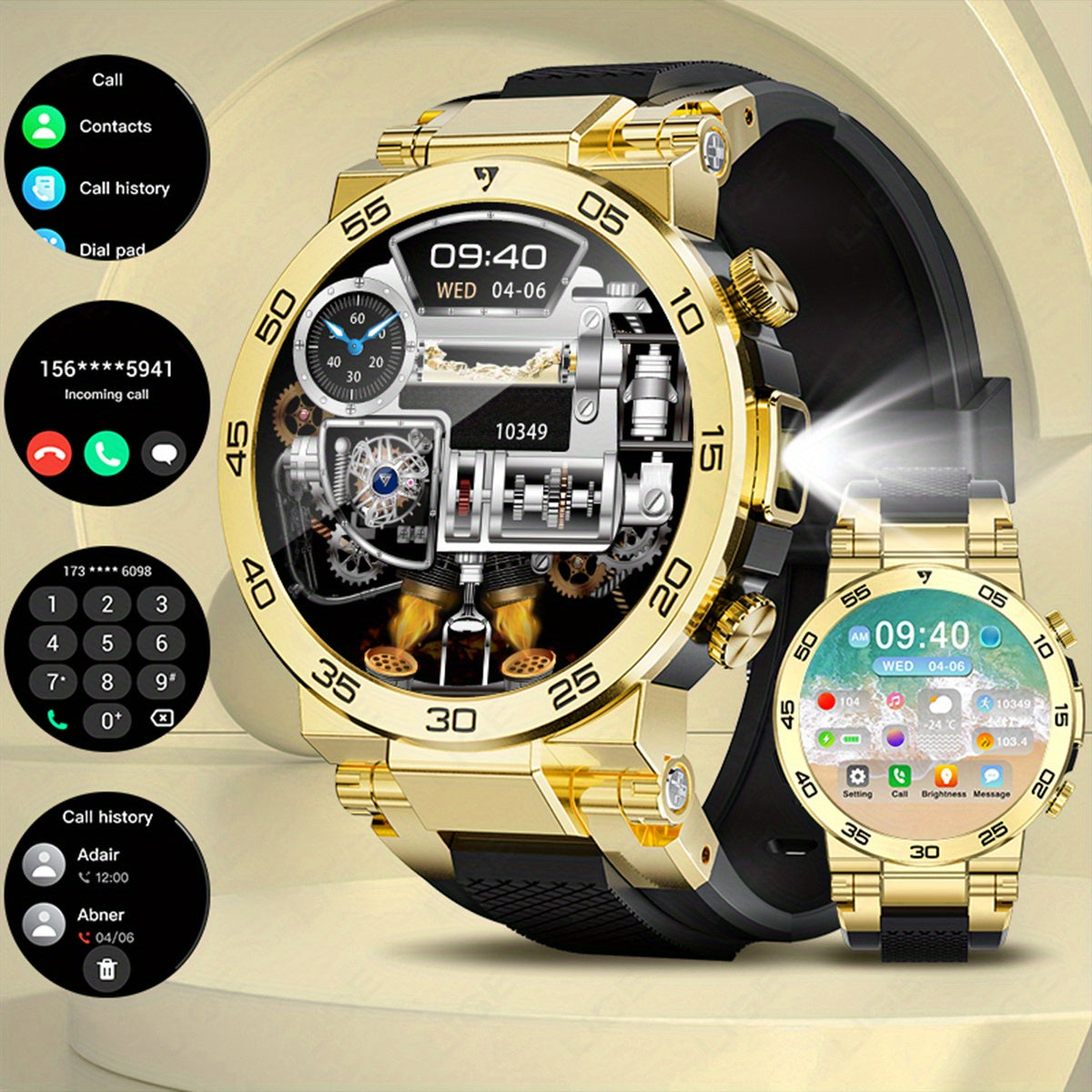 LIGE Nouvelle Montre Connectée Mode Homme Écran 3,89 cm