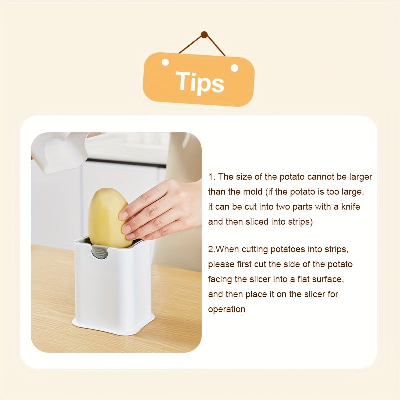 Trancheuse à pommes de terre et coupe-frites en acier inoxydable 49 grilles