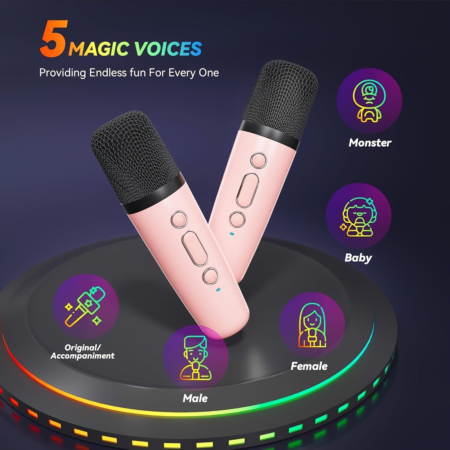 Machine de karaoké pour enfants et adultes, mini microphone portable