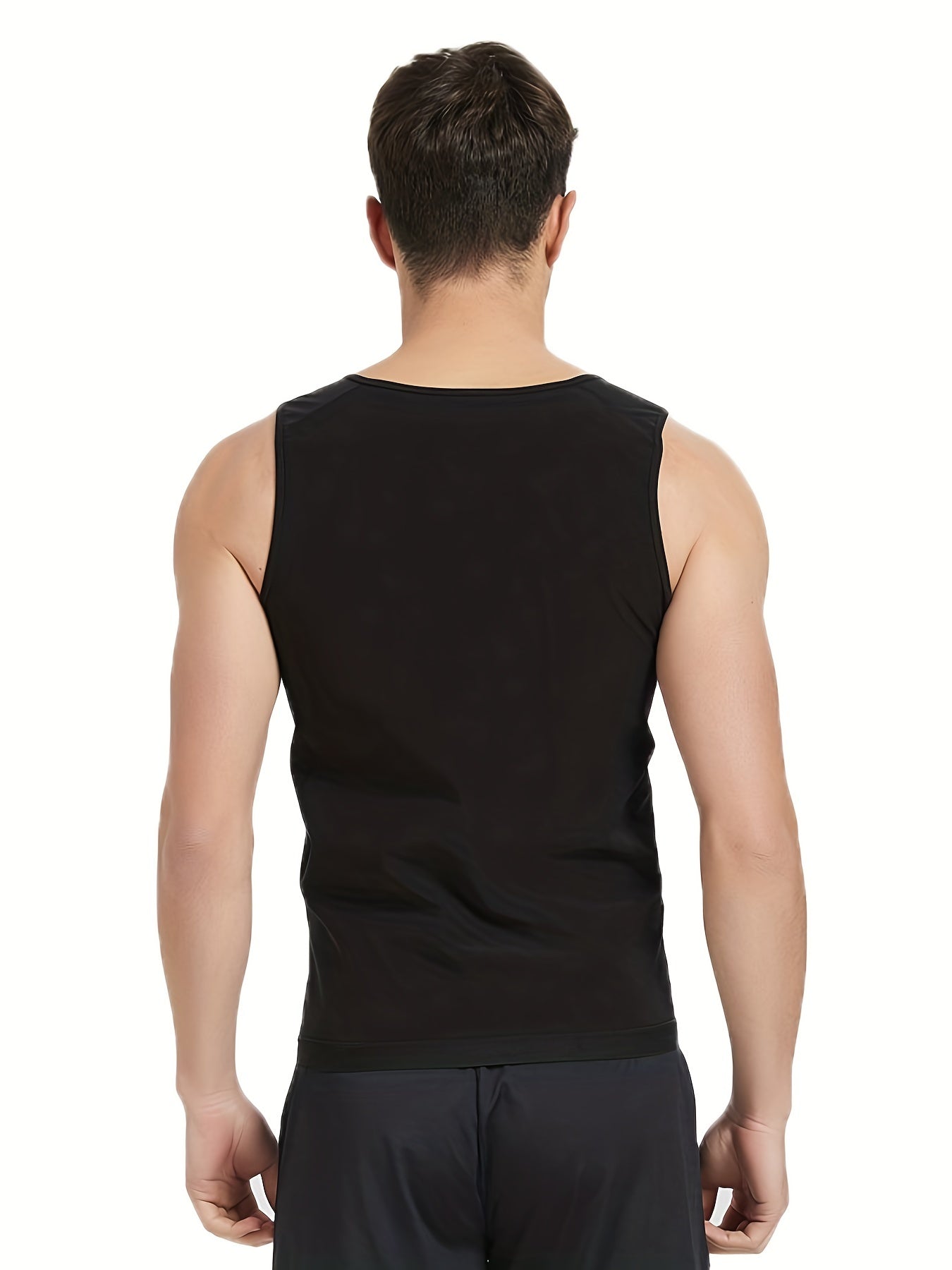 Fitness Boost, Men's Sauna Suit Vest with Zipper - Sleeveless, Slimming Body Shaper for Waist Training and Fitness, Breathable Polyester-Spandex Blend, Ideal for Sports & Outdoor Activities, Yoga Vest|Zipper Front Closure|Dur - Topdecheztop.fr