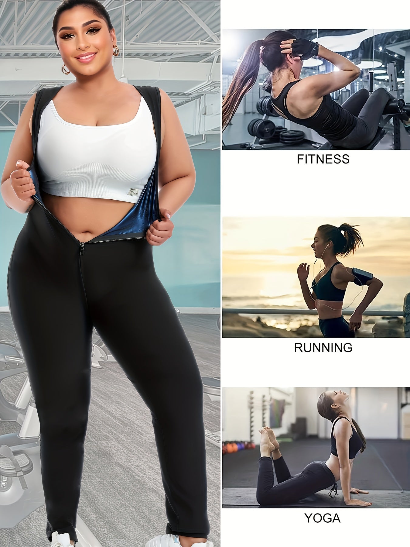 Combinaison d'entraînement convertible 2 en 1 pour femme - Topdecheztop.fr