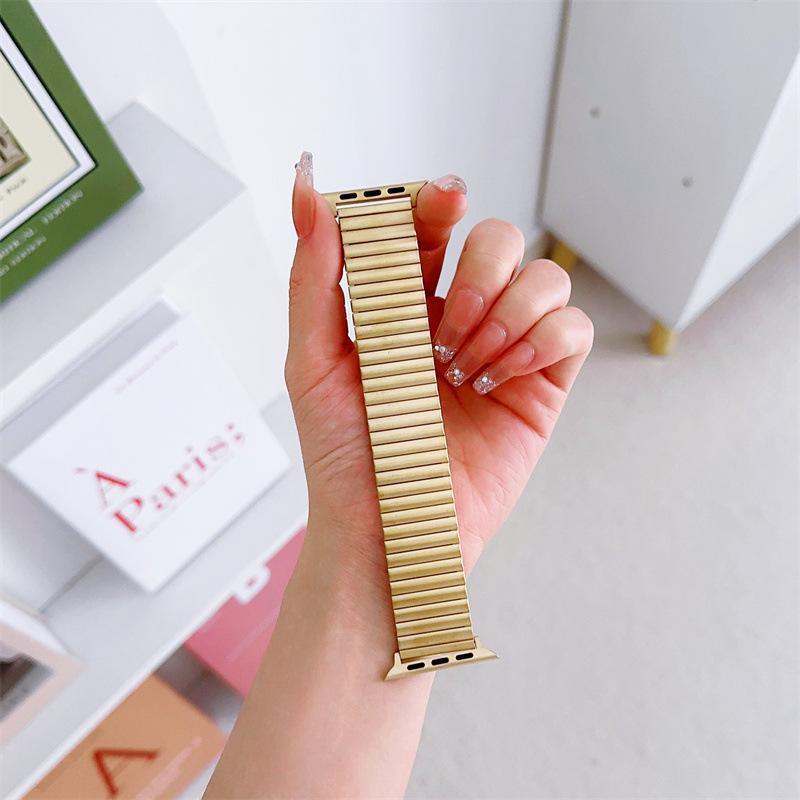 Bracelet de montre élastique en acier inoxydable